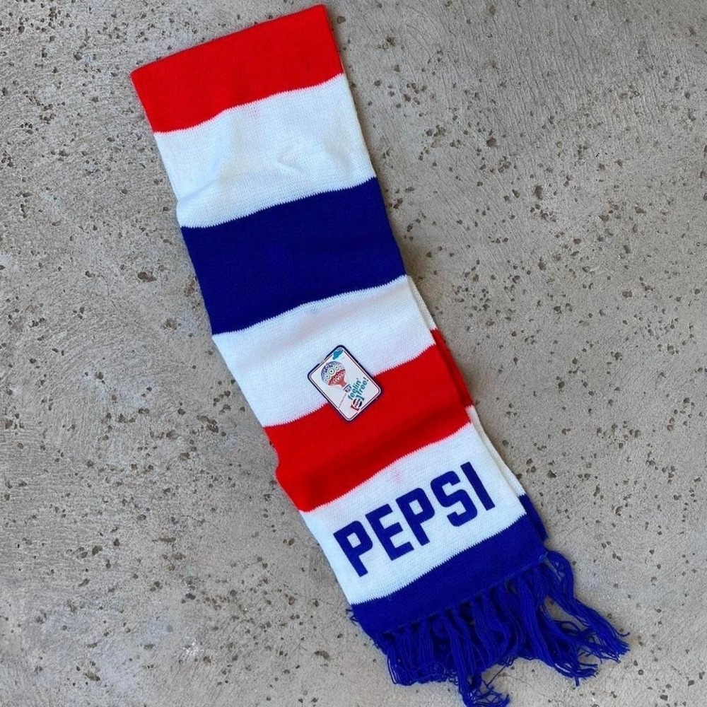 Vintage‎ Pepsi Feelin Free Colorblock Scarf 90s